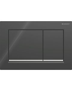 Geberit Betätigungsplatte Omega30 115080KM1 schwarz/chrom, für Omega-Spülkästen