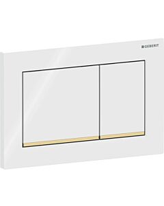 Geberit Betätigungsplatte Omega30 115080KK1 weiss/vergoldet, für Omega-Spülkästen