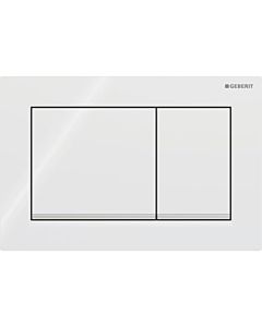 Geberit Abdeckplatte Omega30 115080KJ1   weiss - verchromt - weiss, für 2 Mengen Spülung