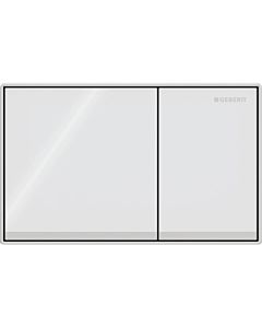 Geberit Betätigungsplatte Omega60 115081SI1 Glas weiss, für Omega Spülkästen