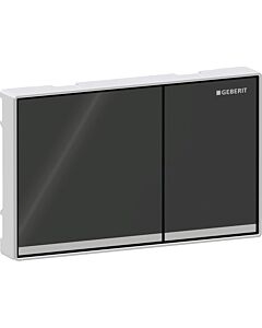 Geberit Betätigungsplatte Omega60 115081SJ1 Glas schwarz, für Omega Spülkästen