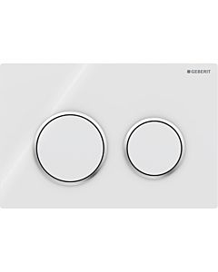 Geberit Kappa 21 flush plate 115240KJ1 white / high gloss chrome