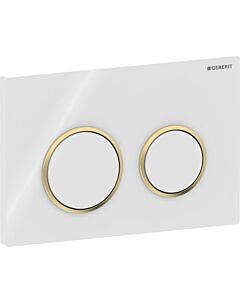 Geberit Betätigungsplatte Omega20 115085KK1 weiß/vergoldet, für Omega Spülkasten
