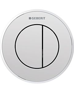 Geberit WC-Steuerung Typ 01 116055KH1 pneumatisch, 2-Mengen-Spülung, Kunststoff, hochglanz-verchromt/mattchrom