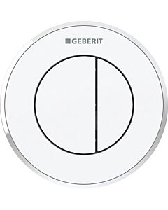 Geberit WC-Steuerung Typ 01 116055KJ1 pneumatisch, 2-Mengen-Spülung, Kunststoff, weiß/hochglanz-verchromt