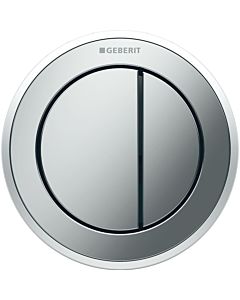 Geberit WC control Typ 10 116057KH1 pneumatic, dual flush, Bathroom furniture , plastic, high-gloss chrome-plated / matt chrome