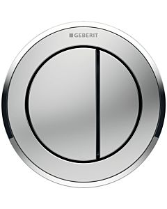Geberit WC-Steuerung Typ 10 116057KN1 pneumatisch, 2-Mengen-Spülung, Badmöbel, Kunststoff, mattchrom/hochglanz-verchromt