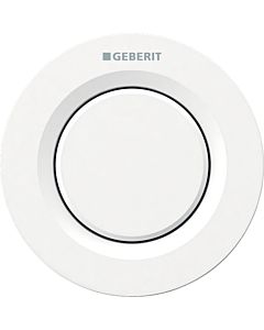Geberit WC-Steuerung Typ 01 116040111 pneumatisch, Kunststoff, 1-Mengen-Spülung, UP-Drücker, weiß-alpin