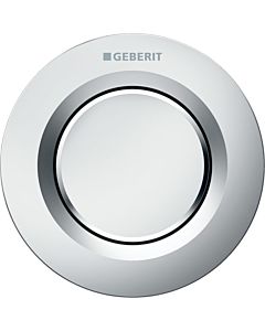 Geberit WC-Steuerung Typ 01 116040461 pneumatisch, Kunststoff, 1-Mengen-Spülung, UP-Drücker, mattverchromt