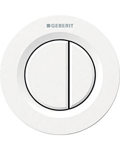 Geberit WC-Steuerung Typ 01 116042111 pneumatisch, 2-Mengen-Spülung, Kunststoff, weiß-alpin
