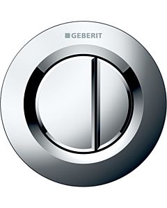 Geberit WC control Typ 01 116042211 pneumatic, dual flush, plastic, high-gloss chrome-plated