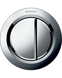 Geberit WC control Typ 01 116050211 pneumatique, double chasse, pour Meubles , plastique, chromé brillant