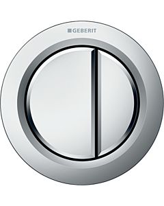 Geberit WC control Typ 01 116050461 pneumatique, double chasse, pour Meubles , plastique, chromé mat