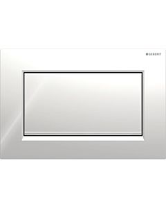 Geberit Sigma 10 Square actuator plate 115893KY1 high-gloss chrome-plated / brushed chrome