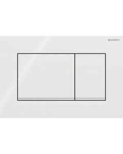 Geberit Sigma 20 Square Plaque d&#39;actionnement 115883KJ1 blanc / chromé brillant