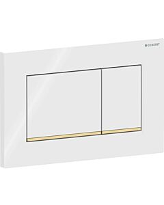 Geberit Sigma 20 Square Betätigungsplatte 115883KK1 weiß / vergoldet
