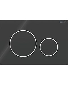 Geberit Sigma20 Betätigungsplatte 115882KM1 schwarz / hochglanz verchromt