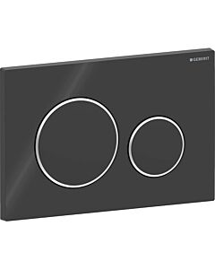 Geberit Sigma20 Betätigungsplatte 115882KM1 schwarz / hochglanz verchromt