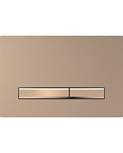 Geberit Sigma 50 Square Actuator plate 115670QB2 Cover plate brushed rose gold, plate/button rose gold, for dual flush