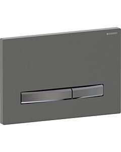Geberit Sigma 50 Square Actuator plate 115671QD2 Cover plate brushed black chrome, plate/button black chrome, for dual flush