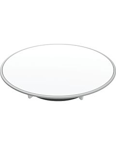 Geberit d90 shower tray drain cover 150266KJ1 Plate white/matt, ring matt chrome-plated, water seal height 30/50mm
