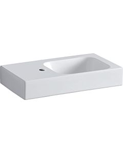 Geberit iCon Handwaschbecken 124153000 53x31cm, Ablagefläche links, mit Hahnloch, ohne Überlauf, weiß