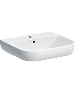 Geberit Smyle lavabo 500227011 blanc, 55x48cm, avec trou pour robinetterie et trop-plein