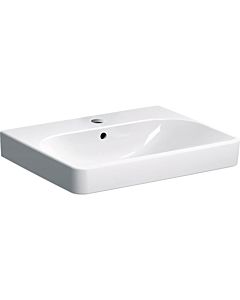 Geberit Smyle Square lavabo 500229011 blanc, 60x48cm, avec trou pour robinetterie et trop-plein