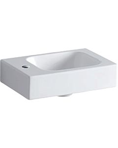 Geberit iCon Hand wash basin 124836000 38 x 28 cm, white, with tap hole on the left and overflow