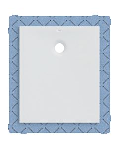 Geberit Receveur de douche rectangulaire Olona 550905001 blanc / mat, 90 x 75 x 4 cm