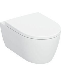 Geberit iCon wall-hung, deep-flush toilet set 503046JT1 35.5x53cm, closed ceramic design, with toilet seat, matt white