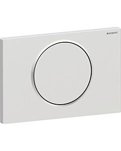 Geberit Sigma10 Plaque d&#39;actionnement ronde 115758JQ5 Plaque/bouton chromé mat, anneau chromé, plastique, pour chasse d&#39;eau-arrêt-chasse d&#39;eau