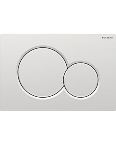Geberit Sigma 01 Round actuator plate 115770JQ5 matt chrome lacquered, for dual flush, plastic