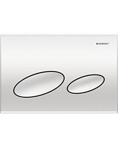 Geberit Kappa 20 Betätigungsplatte 115228461 seidenglanz verchromt, 2-Mengen-Spülung