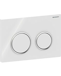 Geberit Kappa 21 Betätigungsplatte 115240KJ1 weiss/hochglanz verchromt