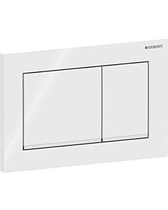 Geberit Abdeckplatte Omega30 115080KJ1   weiss - verchromt - weiss, für 2 Mengen Spülung