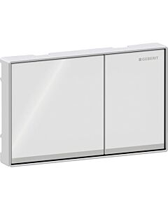 Geberit Betätigungsplatte Omega60 115081SI1 Glas weiss, für Omega Spülkästen