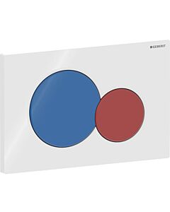 Geberit Sigma 01 plaque de déclenchement 115770115 blanc, double touche