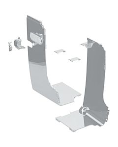 Couverture design Geberit sur le côté. p. externe WA 243251211 pour Geberit AquaClean Mera chromé brillant