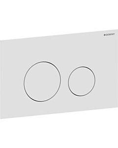 Plaque de déclenchement ronde Sigma 40 Geberit 115628JT1 ronde, revêtement mat / facile à nettoyer blanc , pour double chasse, ronde