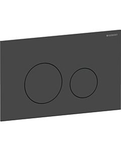 Geberit Sigma 40 Round actuator plate 115628141 Round, matt black / easy-to-clean coated, for dual flush, Round