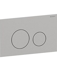 Geberit Sigma 40 Round Betätigungsplatte 115628FW1 Round, gebürstet, easy-to-clean-beschichtet, für 2-Mengen-Spülung, Round