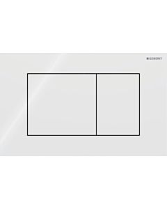 Geberit Sigma 40 Square Actuator plate 115629SI1 Square , white, for dual flush, Round