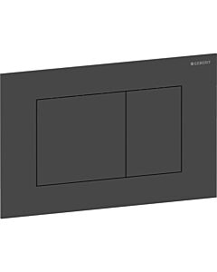 Geberit Sigma 40 Square Betätigungsplatte 115629141 Square, schwarz matt / easy-to-clean-beschichtet, für 2-Mengen-Spülung