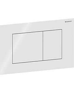 Geberit Sigma 40 Square Betätigungsplatte 115629SI1 Square, weiß, für 2-Mengen-Spülung, Round