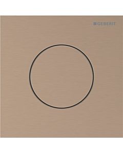 Geberit Typ 40 Urinal-Steuerung 116014QB1 pneumatisch, Round, rotgold / gebürstet, easy-to-clean-beschichtet