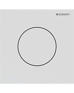 Geberit Plaque d&#39;actionneur de type 40 246118JT1 pour. Commande d&#39;urinoir, avec actionnement pneumatique de la chasse d&#39;eau, ronde, blanc mat