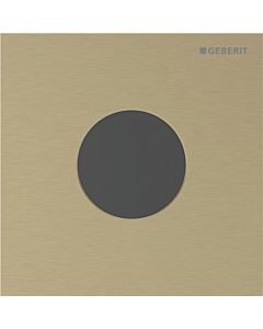 Geberit Typ 40 Urinal-Steuerung 116034QF1 elektronisch, Batteriebetrieb, Round, messingfarben / gebürstet, easy-to-clean-beschichtet
