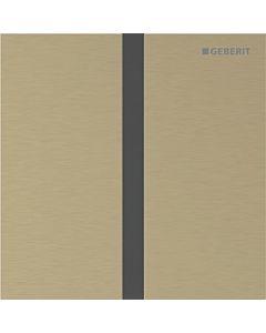 Plaque de recouvrement Geberit Type 40 246121QF1 pour commande d&#39;urinoir IR, Square , laiton brossé