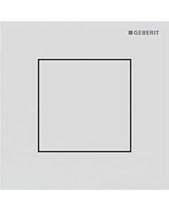 Geberit Typ 40 Betätigungsplatte 246119JT1 für Urinalsteuerung, mit pneumatischer Spülauslösung, Square, weiß matt
